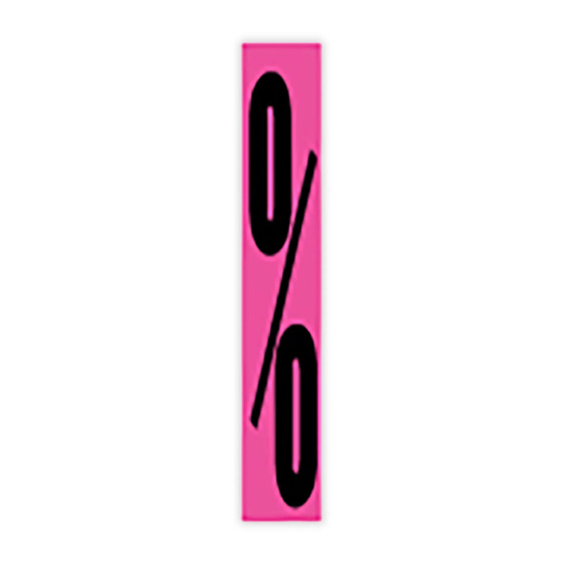 9 1/2" Pink and Black Windshield Number Stickers - Prime Dealer Supply