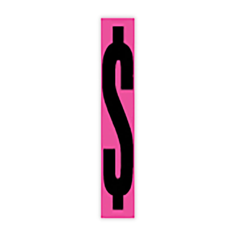 9 1/2" Pink and Black Windshield Number Stickers - Prime Dealer Supply