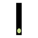 Thumbnail for 7 1/2" Chartreuse and Black Windshield Number Stickers - Prime Dealer Supply