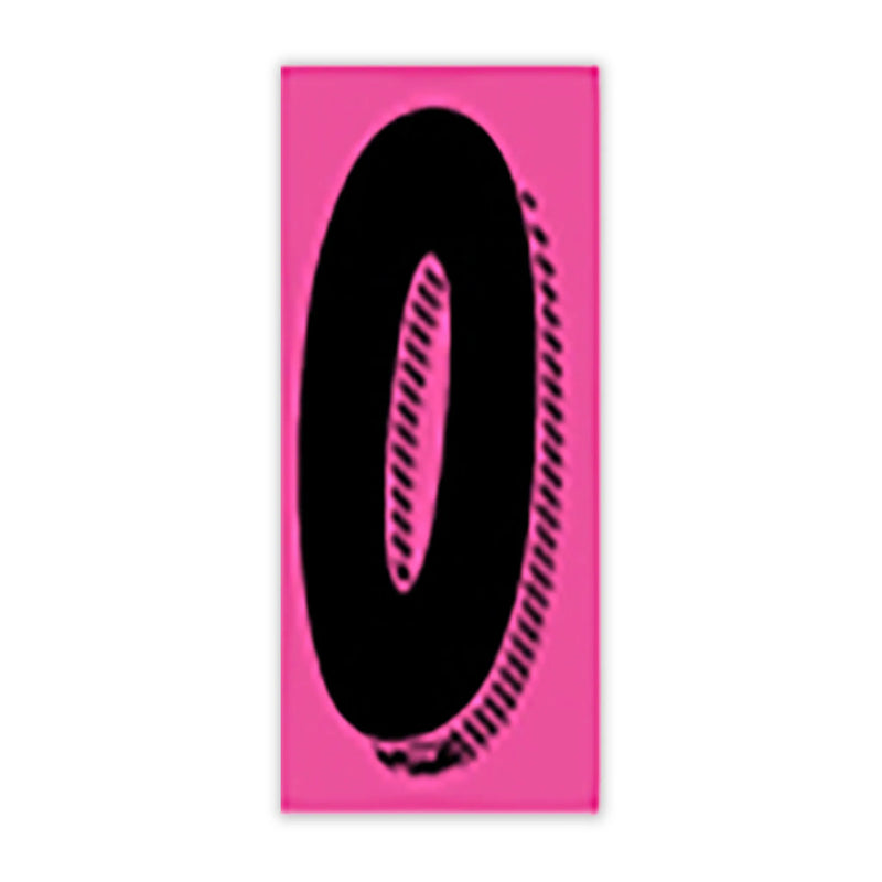 7 1/2" Pink and Black Windshield Number Stickers - Prime Dealer Supply