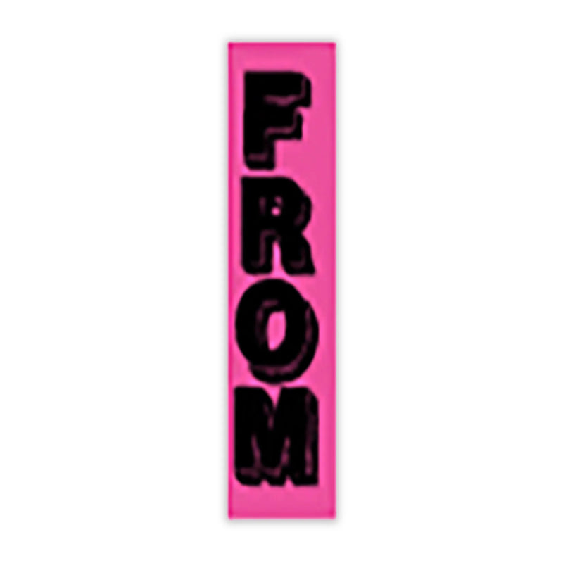 7 1/2" Pink and Black Windshield Number Stickers - Prime Dealer Supply