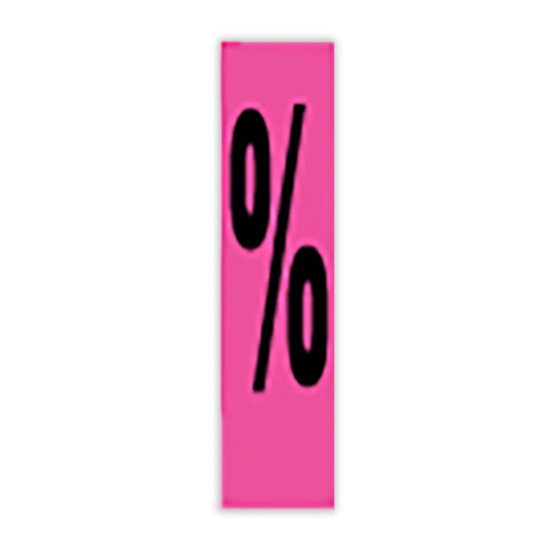 7 1/2" Pink and Black Windshield Number Stickers - Prime Dealer Supply