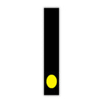 Thumbnail for 7 1/2" Yellow and Black Windshield Number Stickers - Prime Dealer Supply