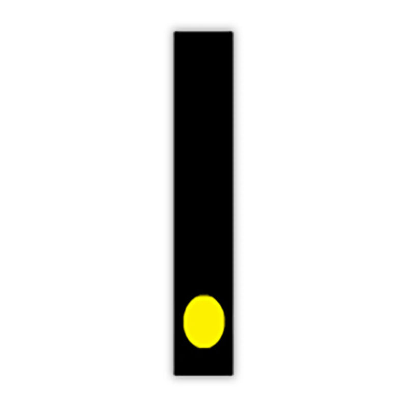 7 1/2" Yellow and Black Windshield Number Stickers - Prime Dealer Supply