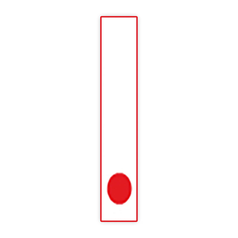 7 1/2"  White and Red Windshield Number Stickers - Prime Dealer Supply