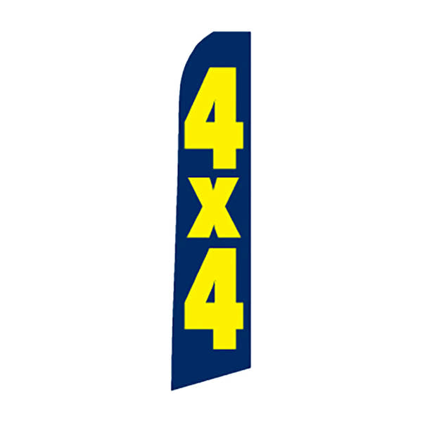 4 x 4 Swooper Feather Flag Kit with Ground Spike Base - Prime Dealer Supply