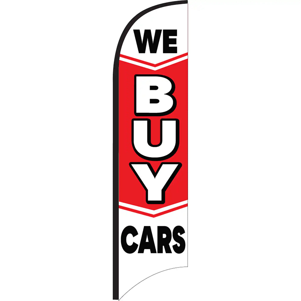 Slogan Feather Flag Kits with Ground Spike - Prime Dealer Supply