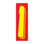 Thumbnail for 11 1/2" Red and Yellow Windshield Number Stickers - Prime Dealer Supply