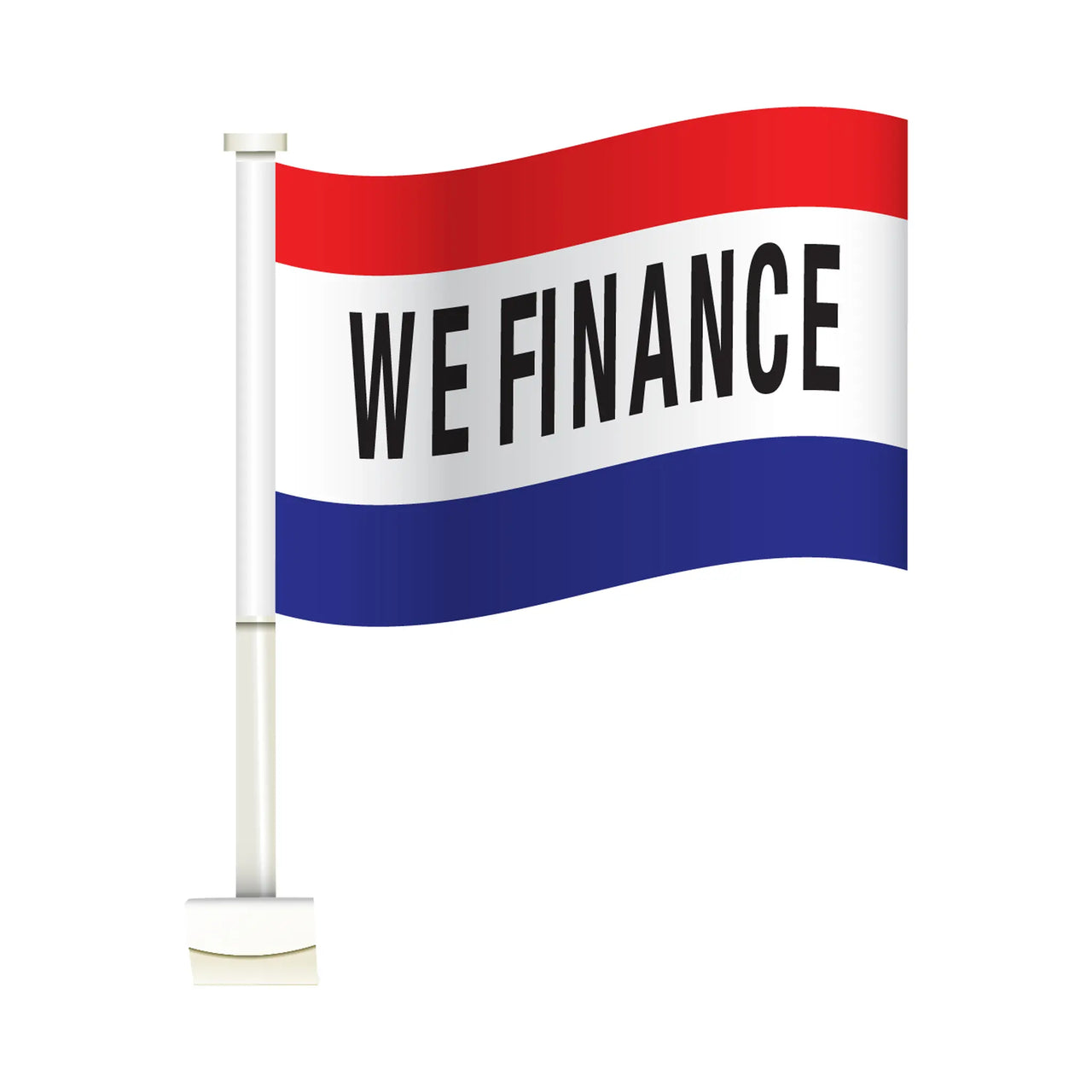 Double Pane Clip-on Car Message Window Flags - Prime Dealer Supply