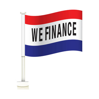 Double Pane Clip-on Car Message Window Flags - Prime Dealer Supply