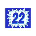 Thumbnail for 2 Digit Burst Model Year Blue & White Windshield Stickers - Prime Dealer Supply