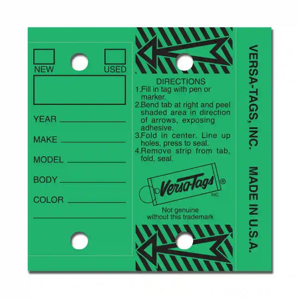 Self Protecting Key Tags - Prime Dealer Supply