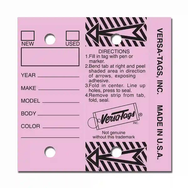 Self Protecting Key Tags - Prime Dealer Supply