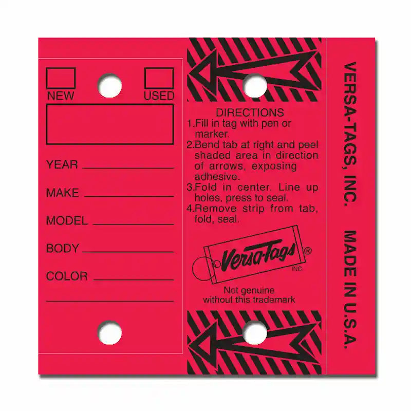 Self Protecting Key Tags - Prime Dealer Supply