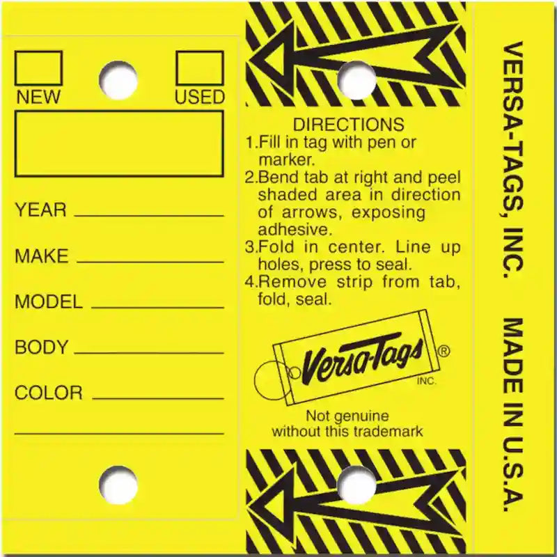 Self Protecting Key Tags - Prime Dealer Supply