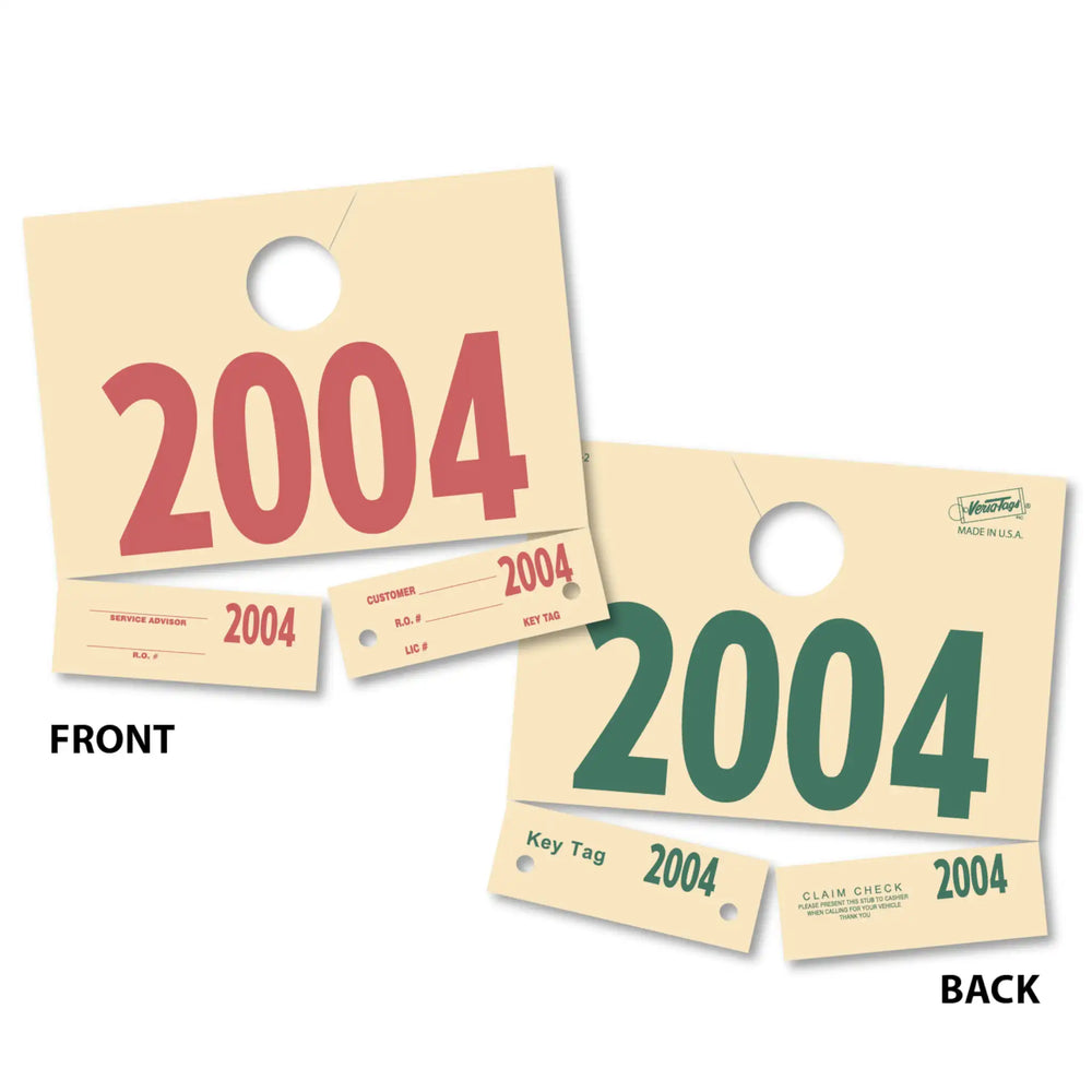 Service ID Dispatch Control Tags - Prime Dealer Supply