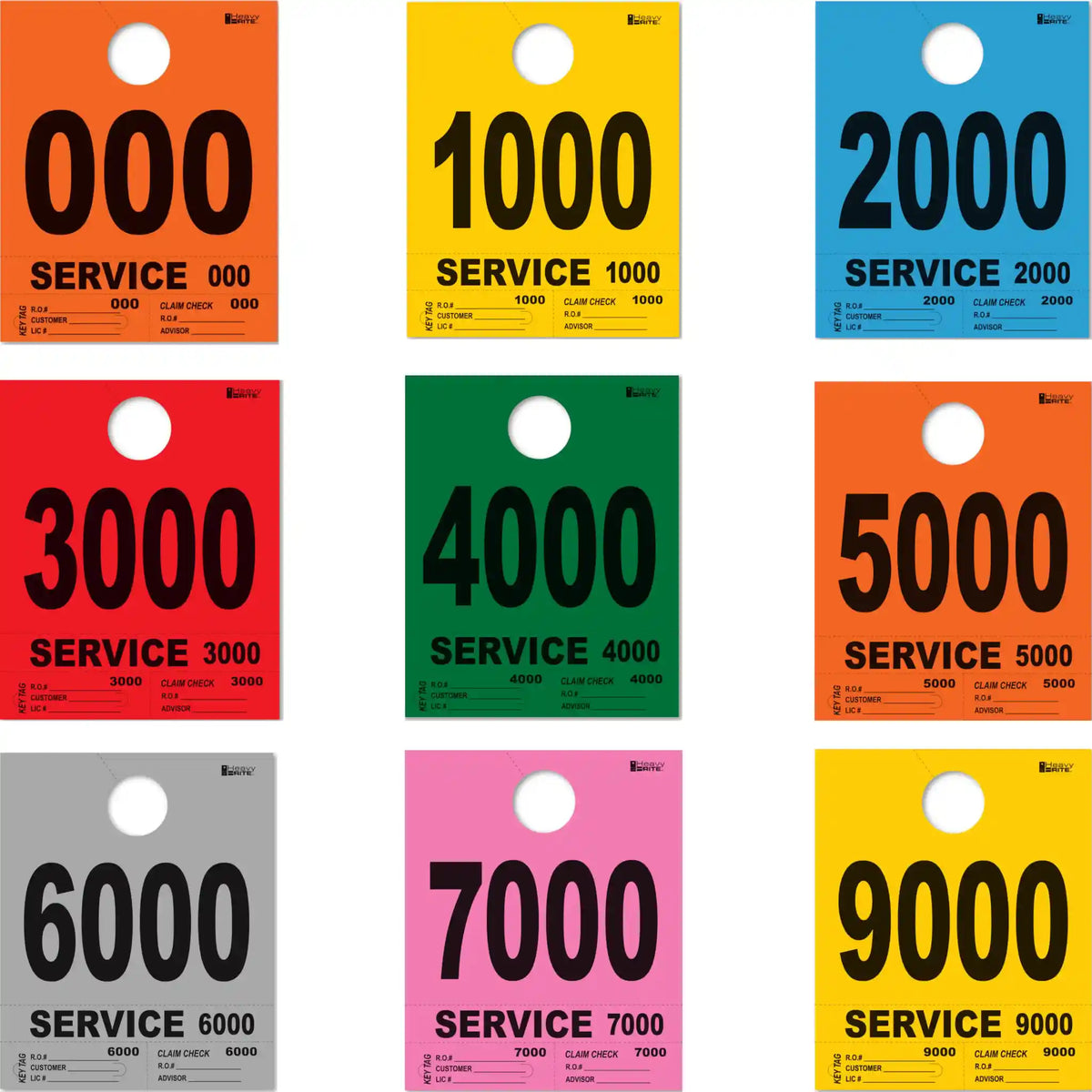 Service Dispatch Numbers Car Service Dispatch Number Hang Tags | Prime Dealer Supply