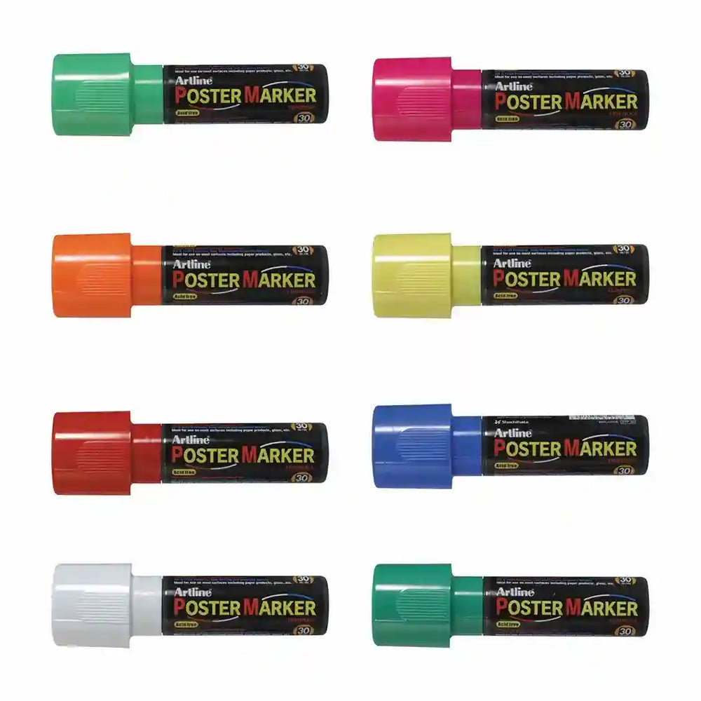 Durable Wide Tip Windshield Markers designed for clear, bold writing on glass; perfect for dealerships and promotional events.