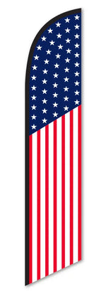 Thumbnail for Swooper Feather Flag Kit with Tire Base Patriotic