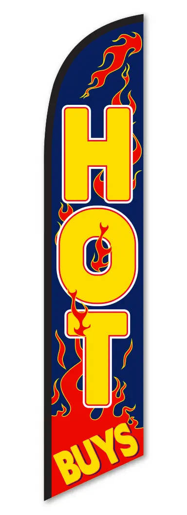 Swooper Feather Flag Kit with Ground Spike Base
