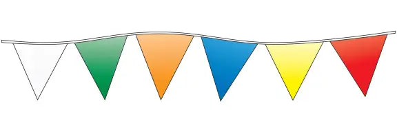 Triangle Pennants – Bold & Durable Lot Decoration - Prime Dealer Supply