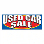 Thumbnail for Used Car Sale : Giant Cloth Fence Banner – 4.5' x 12', high-quality fabric with grommets for outdoor installation.