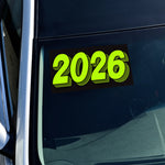 Thumbnail for rectangle 4 digit year windshield sticker 2026