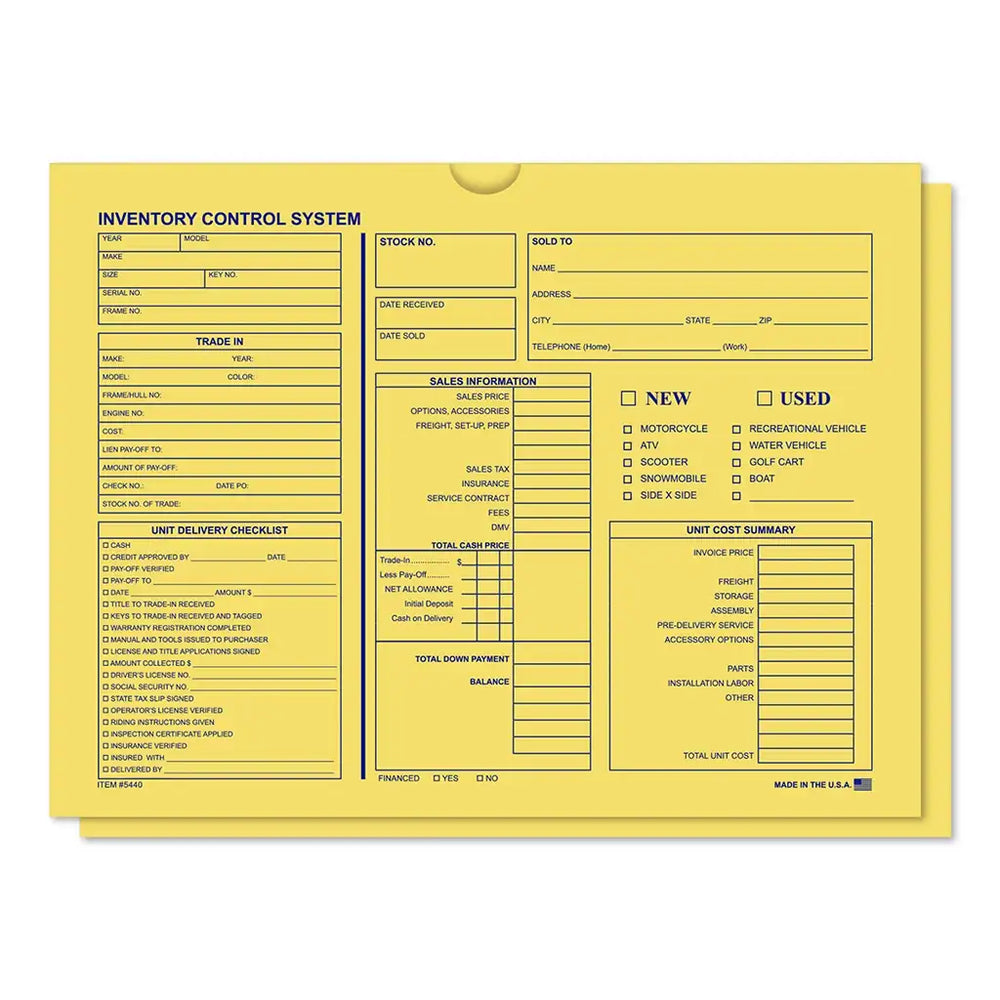 Inventory Control Jackets.