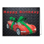 Thumbnail for Customer Birthday Cards – Car Bow Design
