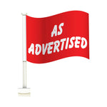 Thumbnail for Double Pane Clip-on Car Message Window Flags - Prime Dealer Supply