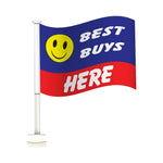 Thumbnail for Double Pane Clip-on Car Message Window Flags - Prime Dealer Supply