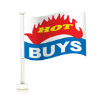 Thumbnail for Double Pane Clip-on Car Message Window Flags - Prime Dealer Supply