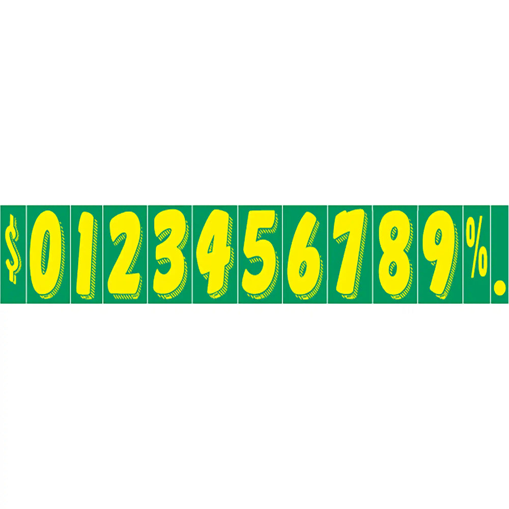 7.5 inch green and yellow pricing yellow.