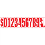Thumbnail for 7.5 inch white and red pricing numbers