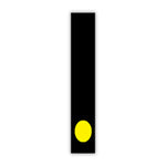 Thumbnail for 7 1/2" Yellow and Black Windshield Number Stickers - Prime Dealer Supply