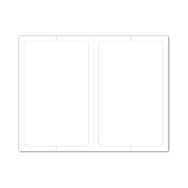 2 up Removable fade-resistant window sticker with perforation for easy use.

