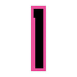 Thumbnail for 9 1/2" Pink and Black Windshield Number Stickers - Prime Dealer Supply