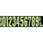 Thumbnail for 9 1/2" Chartreuse and Black Windshield Number Stickers