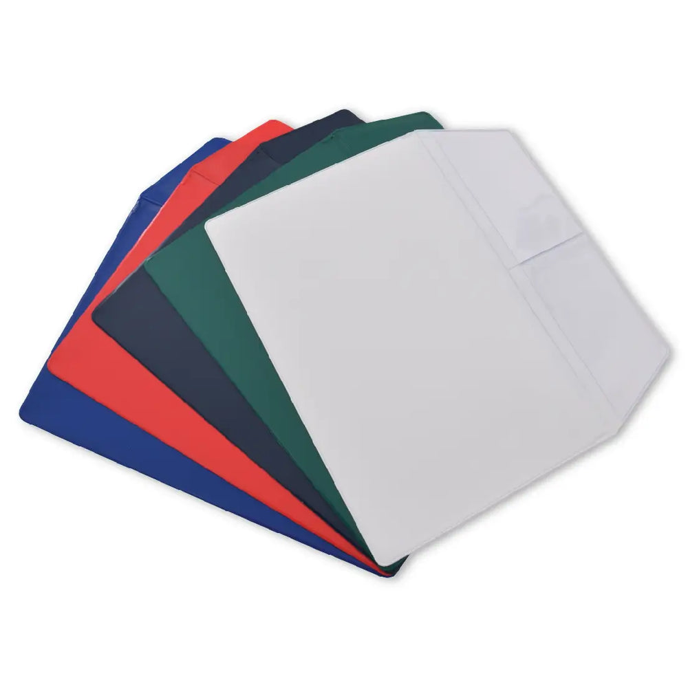 Blank Vinyl Document Folder with Business Card Slots