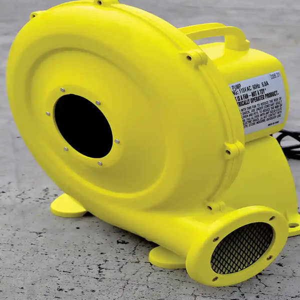 Blower for a giant gorilla inflatable.
