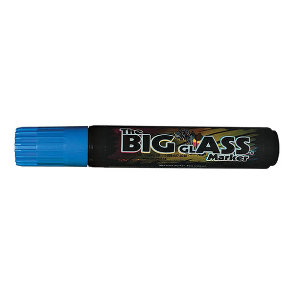 Blue Big Glass Markers Water Based.