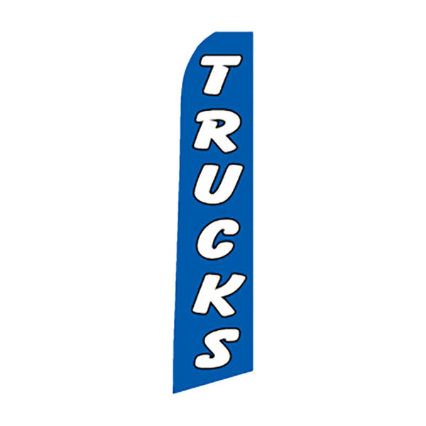 Blue Trucks  Swooper Feather Flag- Prime Dealer Supply