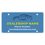 Thumbnail for Personalized License Plate Inserts – Full Color Message Plates for car Dealers