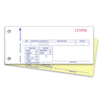 Thumbnail for Carbonless snap-out cash receipts with file holes and Red numbering.