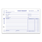 Thumbnail for Check Request Form with 1-part White paper, Blue ink printing,