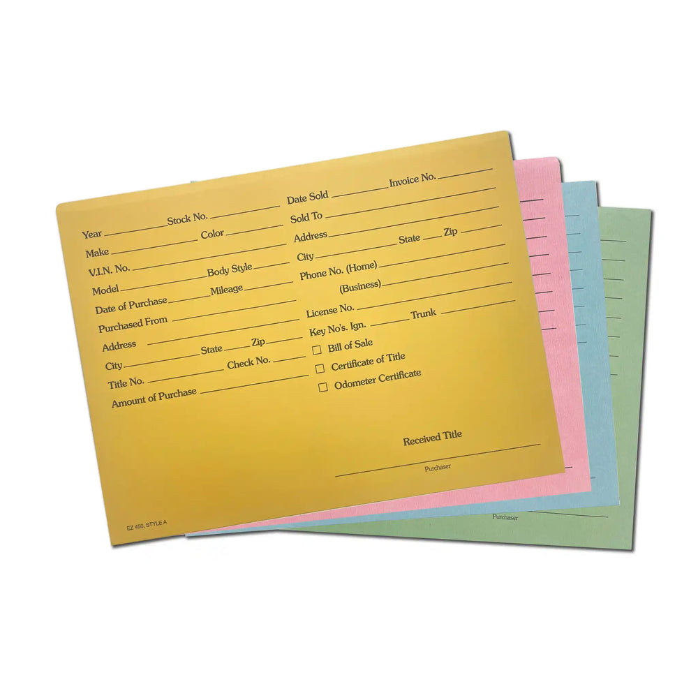 Vehicle Deal Jacket - Prime Dealer Supply