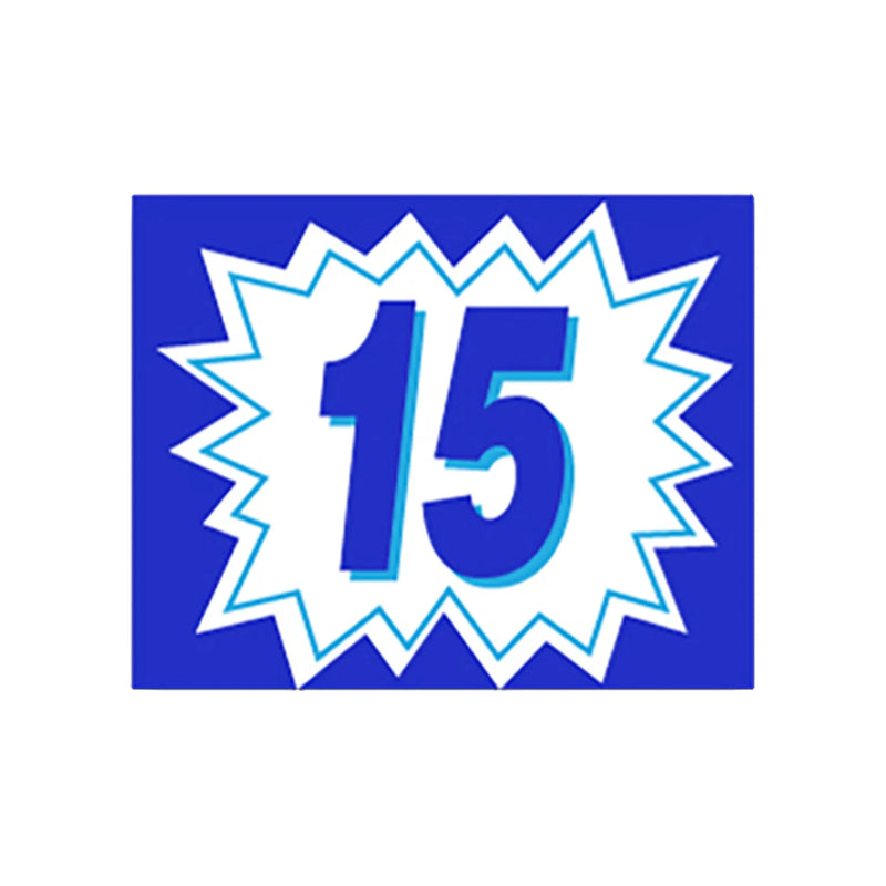 2 Digit Burst Model Year Blue & White Windshield Stickers - Prime Dealer Supply