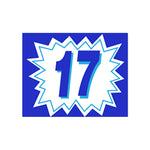 Thumbnail for 2 Digit Burst Model Year Blue & White Windshield Stickers - Prime Dealer Supply