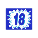 Thumbnail for 2 Digit Burst Model Year Blue & White Windshield Stickers - Prime Dealer Supply