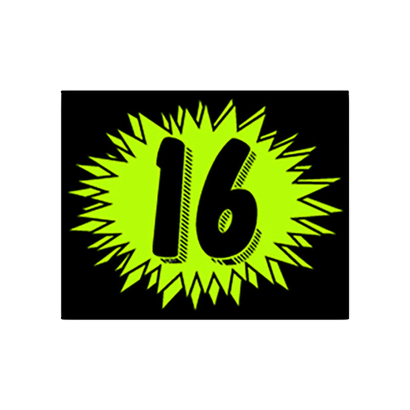 Chartreuse Windshield Sticker year 16